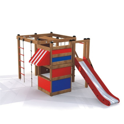 Spielkombination Kletterkiosk für Spielplatz und Kindergarten