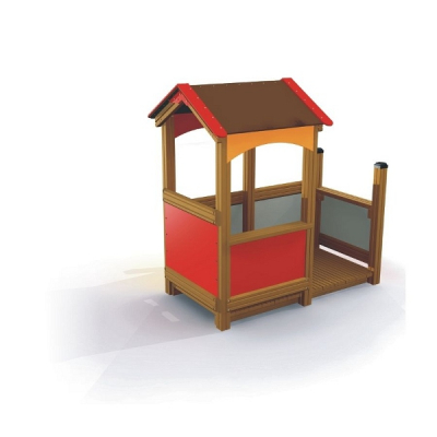 Spielhaus Häuschen mit Veranda für Spielplatz und Kindergarten