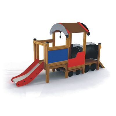 Lokomotive mit Rutsche für Spielplatz und Kindergarten