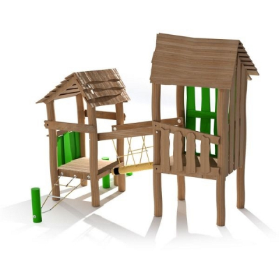 Omas Spielhaus für Spielplatz und Kindergarten