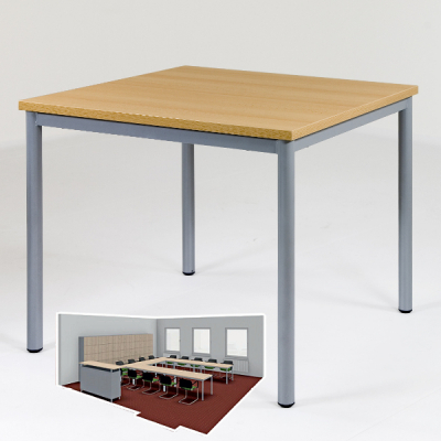 Schultisch, Werkraumtisch, Schülertisch quadratisch, stapelbar, von Sponeta